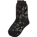 Aim/Albert Elov Socks - Black w/Silver Notes - Ladies