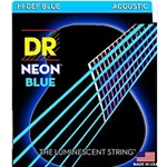 DR Music DR Neon Blue Acoustic Strings