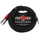 PigHog Pig Hog TRS to Dual 1/4 Y Cable