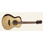 Luna Vineyard Spruce Walnut Bevel Folk A/E Guitar