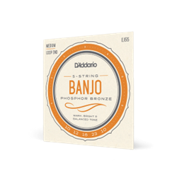 D'Addario Phosphor Bronze Banjo Strings -Med