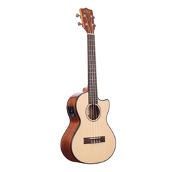 Kala Solid Spruce Mahogany Tenor Cutaway w/ EQ