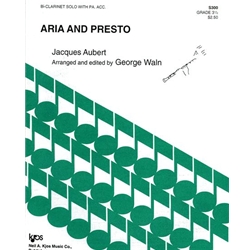 Aria and Presto - Clarinet & Piano