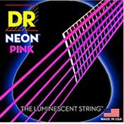 DR Music DR Neon Pink Acoustic Strings
