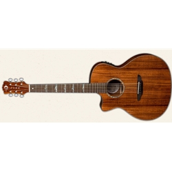Luna High Tide Koa Grand Concert A/E Guitar - Left Handed