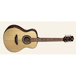Luna Vineyard Spruce Walnut Bevel Folk A/E Guitar